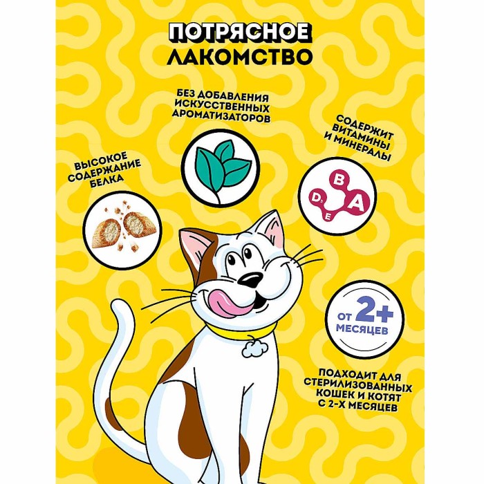 Корм для кошек Dreamies Микс лосось-сыр 60гр пауч