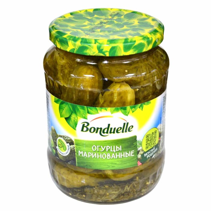 Огурцы Bonduelle маринованные 6-9см 720мл ст/б