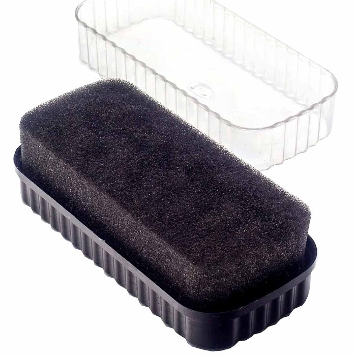 Губка-блеск для обуви Smart extra size черная большая