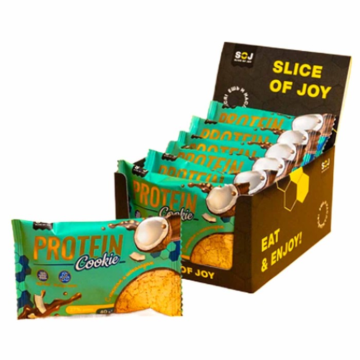 Печенье SOJ Protein Cookie с кокосом и шоколадом 40гр м/у