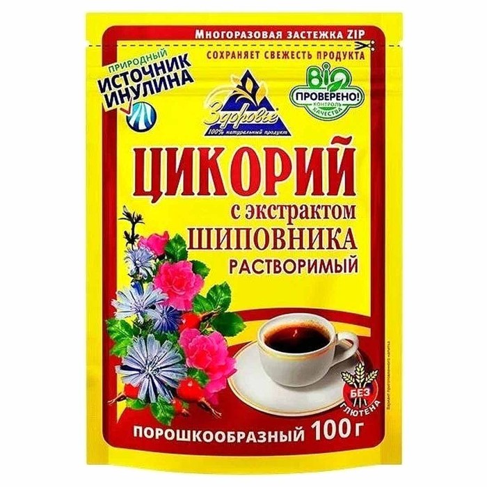 Цикорий Здоровье с шиповником 100гр д/п