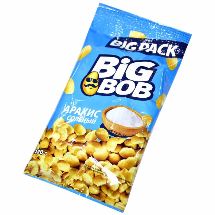 Арахис Big Bob жареный соленый 170гр м/у