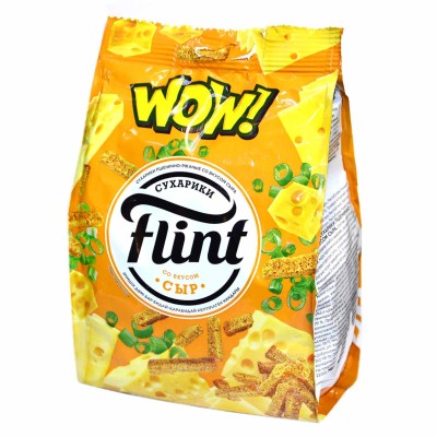 Сухарики Flint пшенично-ржаные вкус сыр 190гр м/у