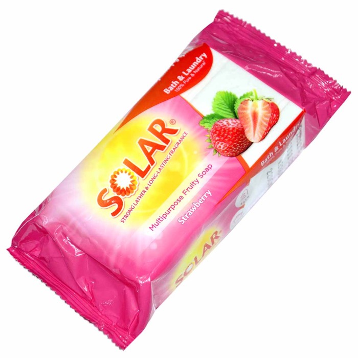 Мыло туалетное  Solar  Citron  Strawberry 220гр м/у