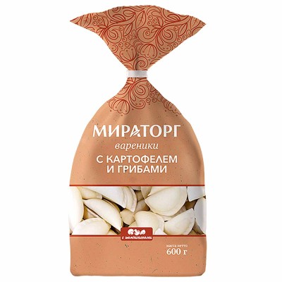 Вареники Мираторг с картофелем и грибами 600гр м/у