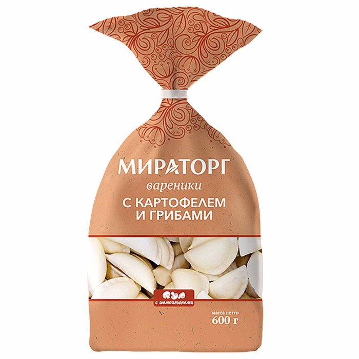 Вареники Мираторг с картофелем и грибами 600гр м/у