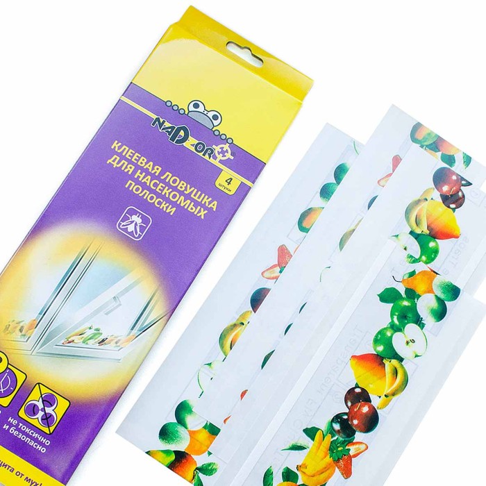 Ловушка клеевая Nadzor Полоска для окна для летающих насекомых артLFR0562