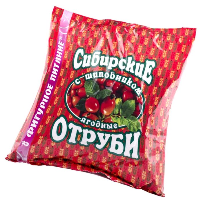 Отруби Сибирские с шиповником 200гр м/у