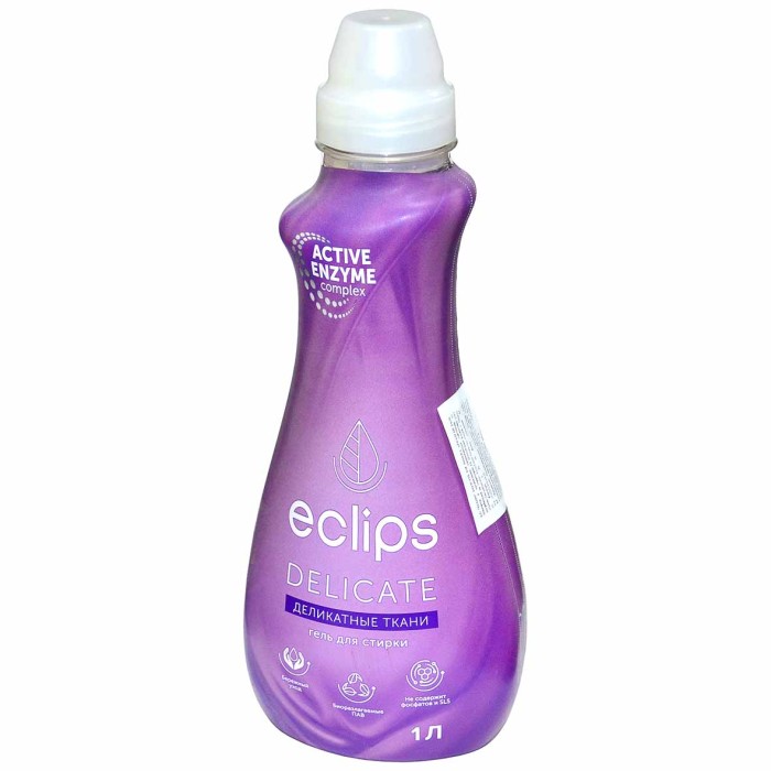 Гель для стирки Eclips Delicate для деликатных тканей 1л пэт