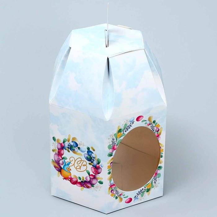 Коробка Пасха складная