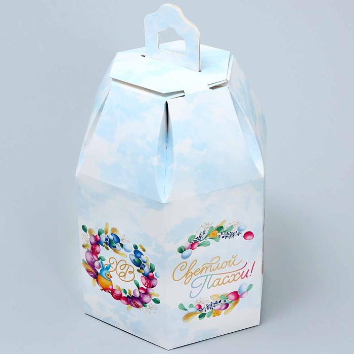 Коробка Пасха складная