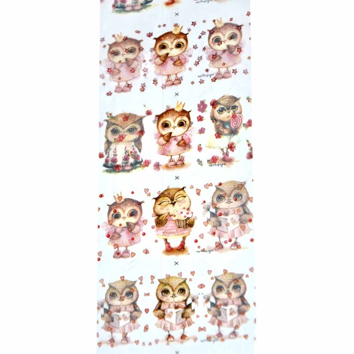 Термоэтикетка Домашняя кухня Совушки для украшения яиц 7шт арт69891