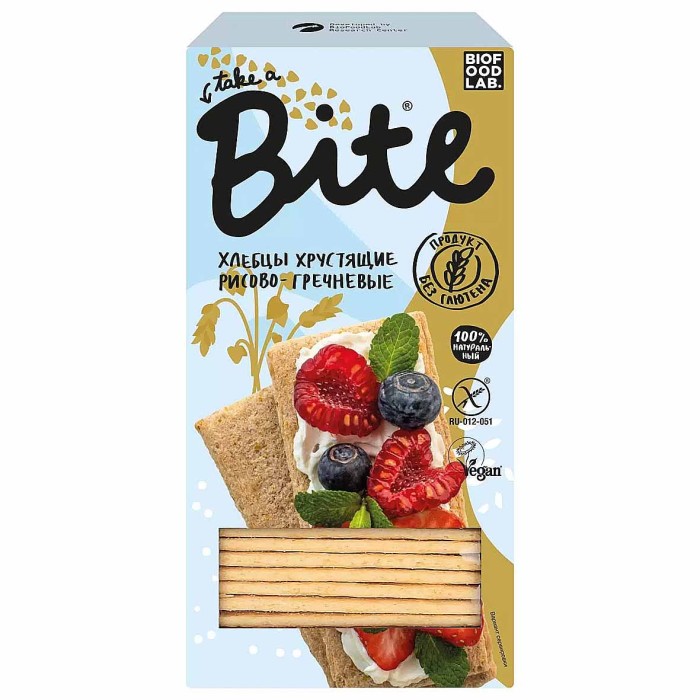 Хлебцы Take a Bite рисово-гречневые 150гр м/у