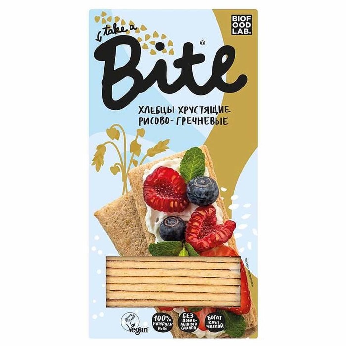 Хлебцы Take a Bite рисово-гречневые 150гр м/у