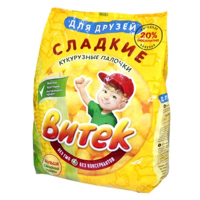 Палочки кукурузные Витек сладкие 500гр м/у