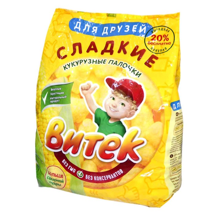 Палочки кукурузные Витек сладкие 500гр м/у
