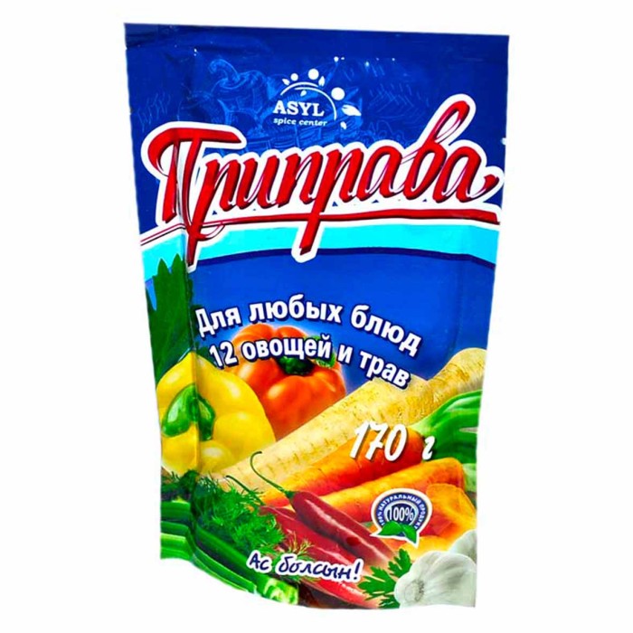 Приправа Asyl 12 овощей и трав 170гр м/у