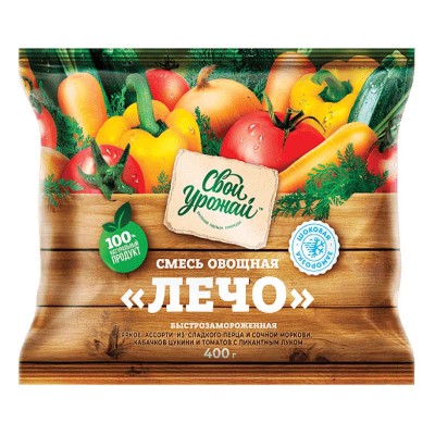 Смесь овощная Свой Урожай Лечо 400гр м/у