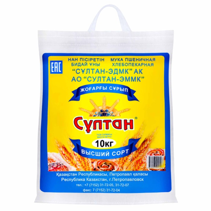 Мука Султан пшеничная в/с 10кг м/у