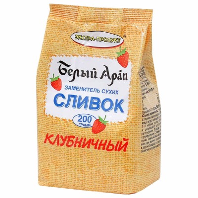 Заменитель сухих сливок Белый Арап Клубничный 200гр м/у