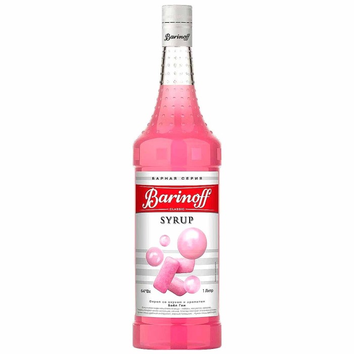 Сироп Barinoff со вкусом бабл гам 1л ст/б