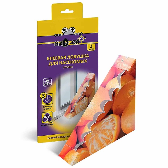 Ловушка клеевая Nadzor Уголок для мух артLFR0GYF