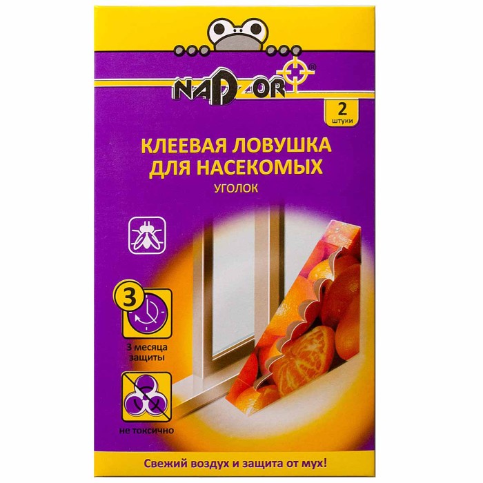 Ловушка клеевая Nadzor Уголок для мух артLFR0GYF