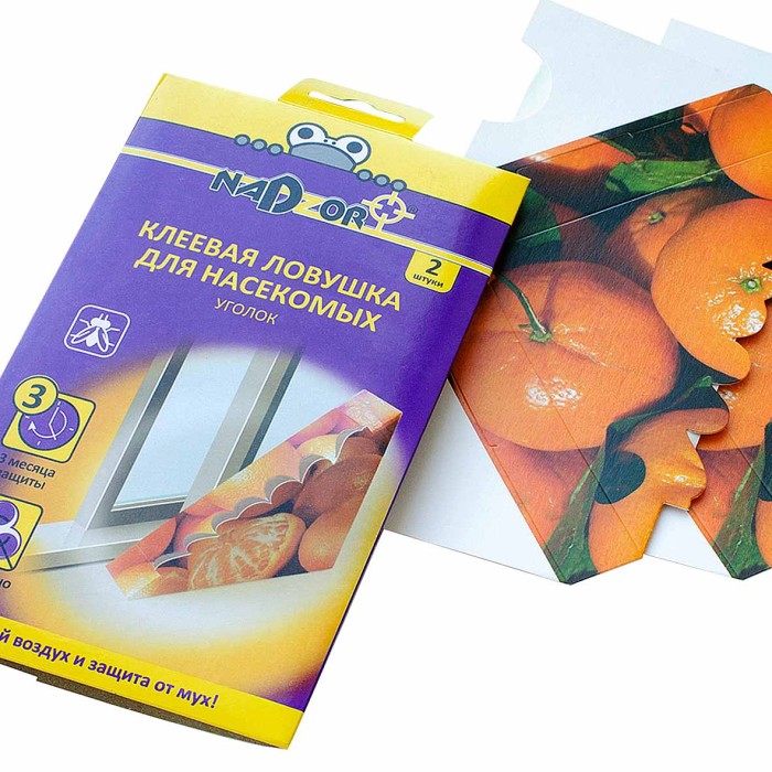 Ловушка клеевая Nadzor Уголок для мух артLFR0GYF