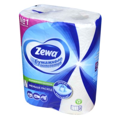 Полотенца бумажные Zewa 2сл 2рул м/у
