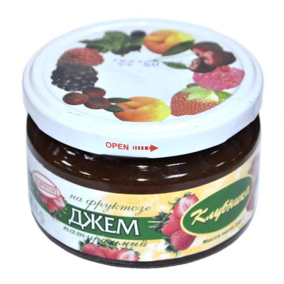 Джем Петродиет клубника на фруктозе 240гр