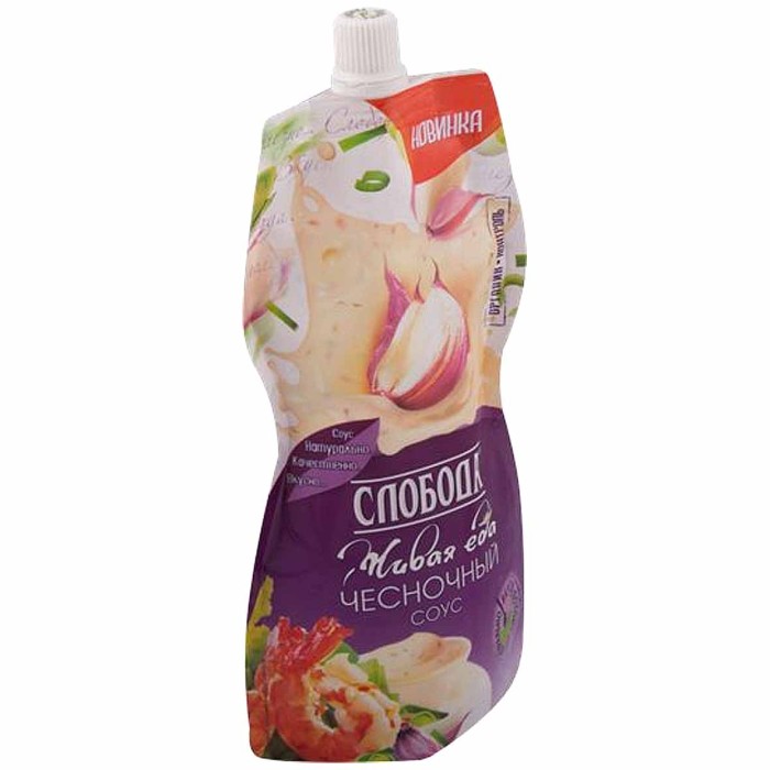 Соус Слобода Чесночный 60% 220мл д/п