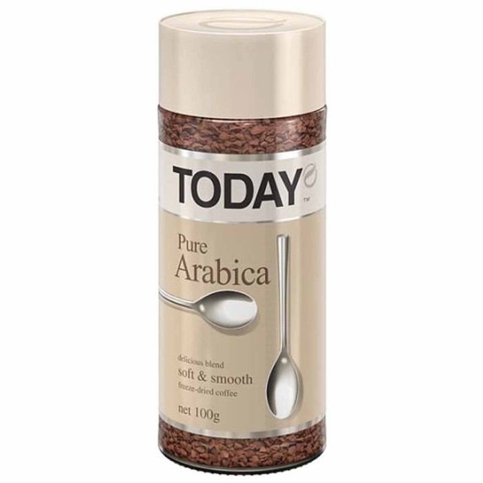 Кофе Today Pure Arabica натуральный раст 95гр ст/б