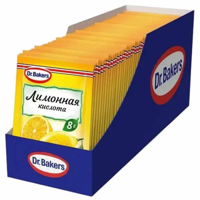 Кислота лимонная Dr.Bakers 8гр м/у