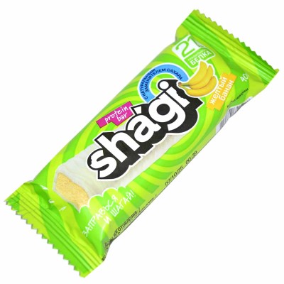Батончик протеиновый Shagi со вкусом банана 40гр м/у