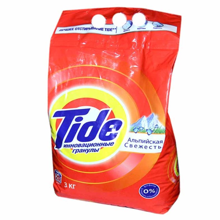 Порошок для стирки Tide Альпийская свежесть автомат 3кг м/у