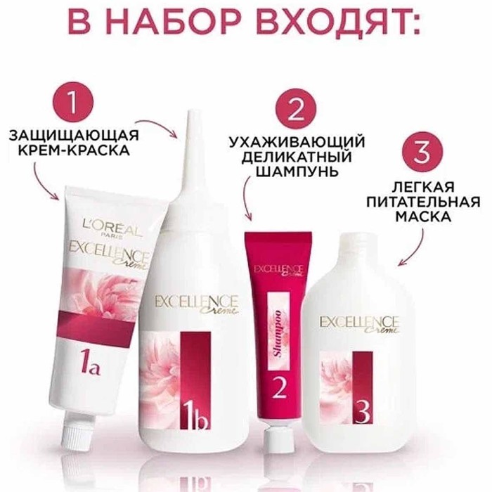 Краска для волос Loreal Exellence 6.13 Темно-русый бежев к/у