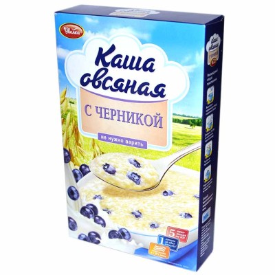 Каша овсяная Увелка с черникой 5*40гр к/у