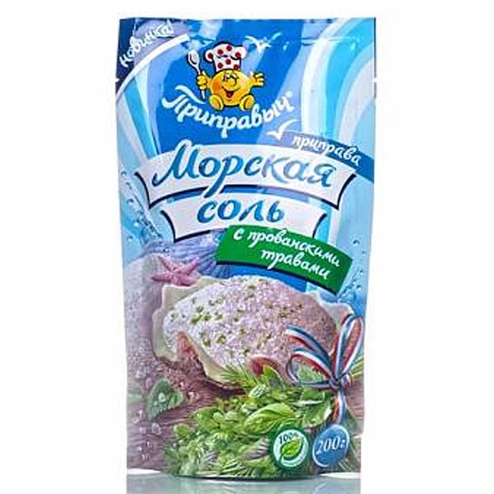Приправа Приправыч морская соль с прованскими травами 200гр м/у