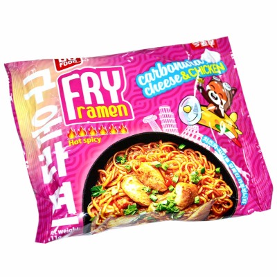 Лапша FRY Ramen Carbonara cheese with chicken 111гр м/у
