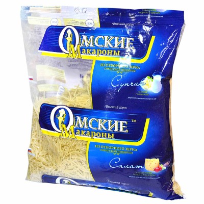 Макароны Омские вермишель в/с 800гр м/у
