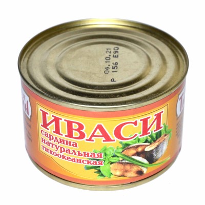 Сардина Адмирал Тимошин натуральная 240гр ж/б