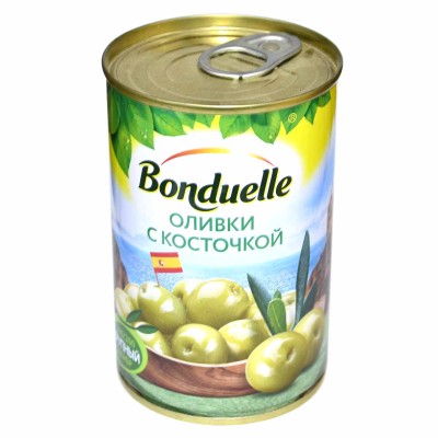 Оливки Bonduelle зеленые с/к 300гр ж*б