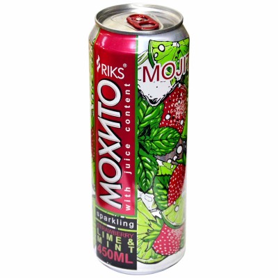 Напиток Riks Мохито Strawberry Lime&amp;Mint газ 0,45л ж/б