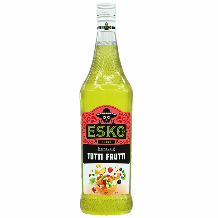 Сироп ESKO Тутти фрутти 1л ст/б