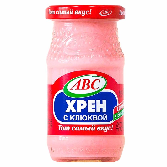 Хрен АВС столовый с клюквой 160гр ст/б