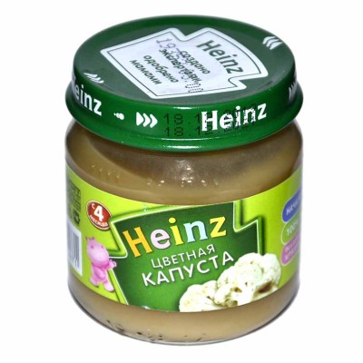 Пюре Heinz цветная капуста с 4мес 80гр ст/б