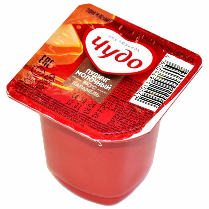 Пудинг Чудо Карамель 3% 125гр пэт