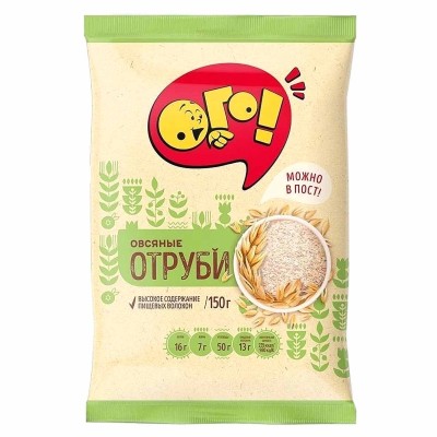 Отруби Ого! Овсяные 150гр м/у