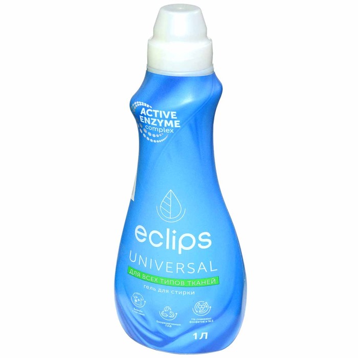 Гель для стирки Eclips Universal для всех типов тканей 1л пэт