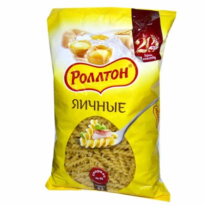 Макароны Роллтон спирали яичные халал 400гр м/у